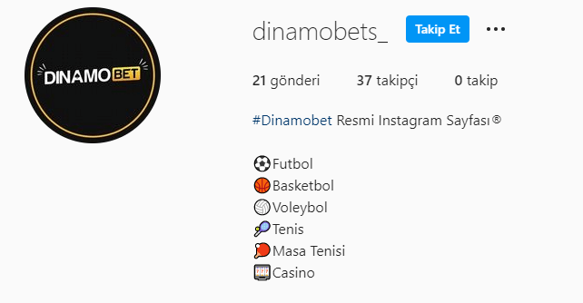 Dinamobet Instagram